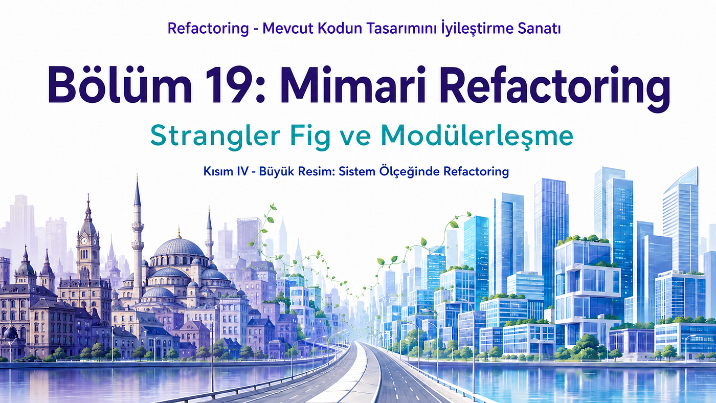 Refactoring — Mevcut Kodun Tasarımını İyileştirme Sanatı — Bölüm 19: Mimari Refactoring — Strangler…