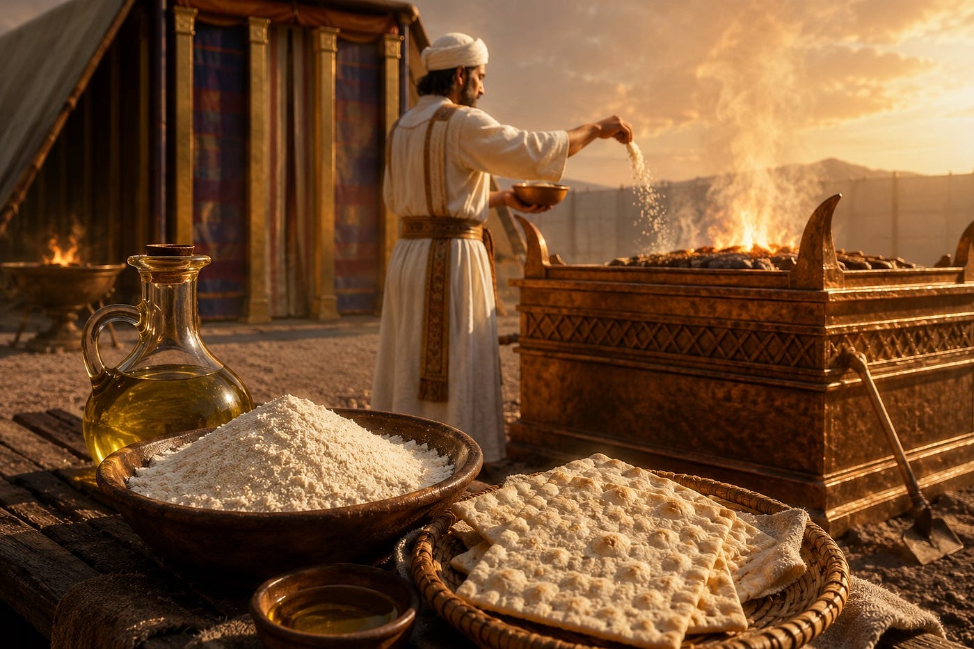 L2–2: Nothing containing leaven, which symbolizes sin, was ever to be burnt on the Brazen Altar