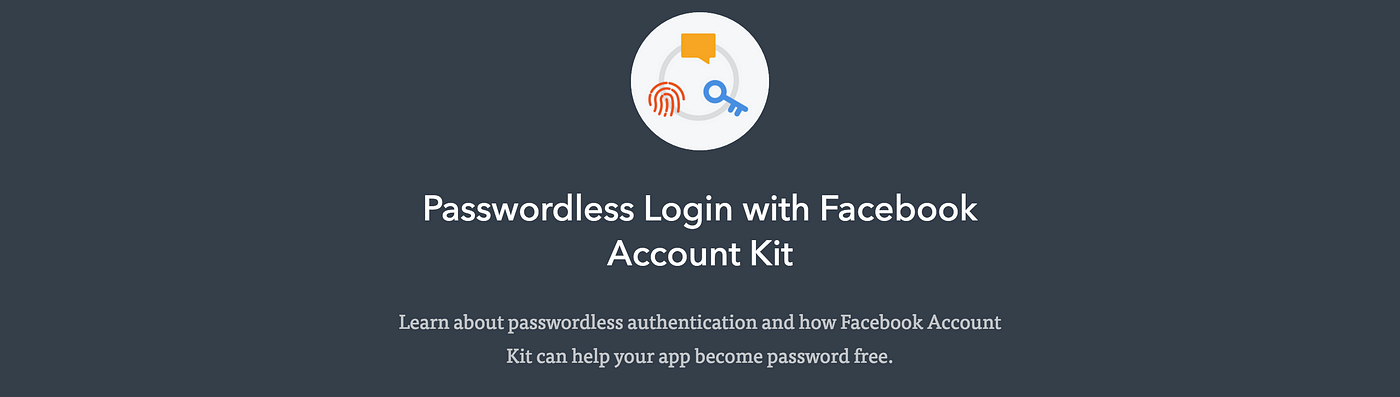 Passwordless Login with Facebook Account Kit