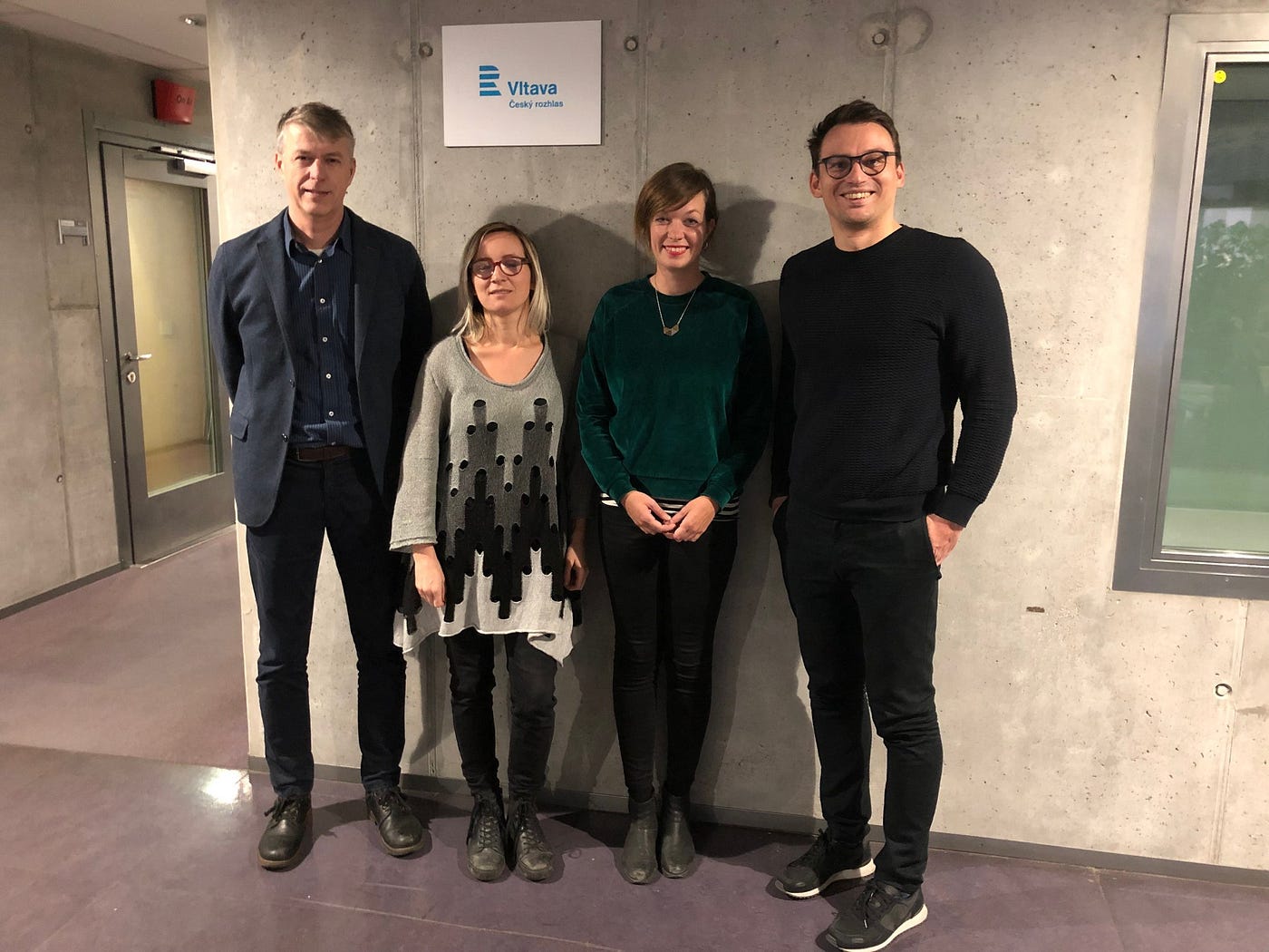 zleva: Martin Ouředníček, Michaela Pixová, Magdaléna Rejžková, Tomáš Novotný. © Tomáš Novotný