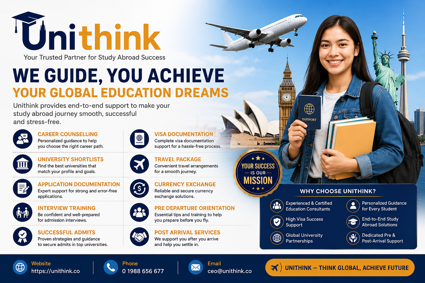 Your Trusted Study Abroad Partner — Unithink Education Consultancy