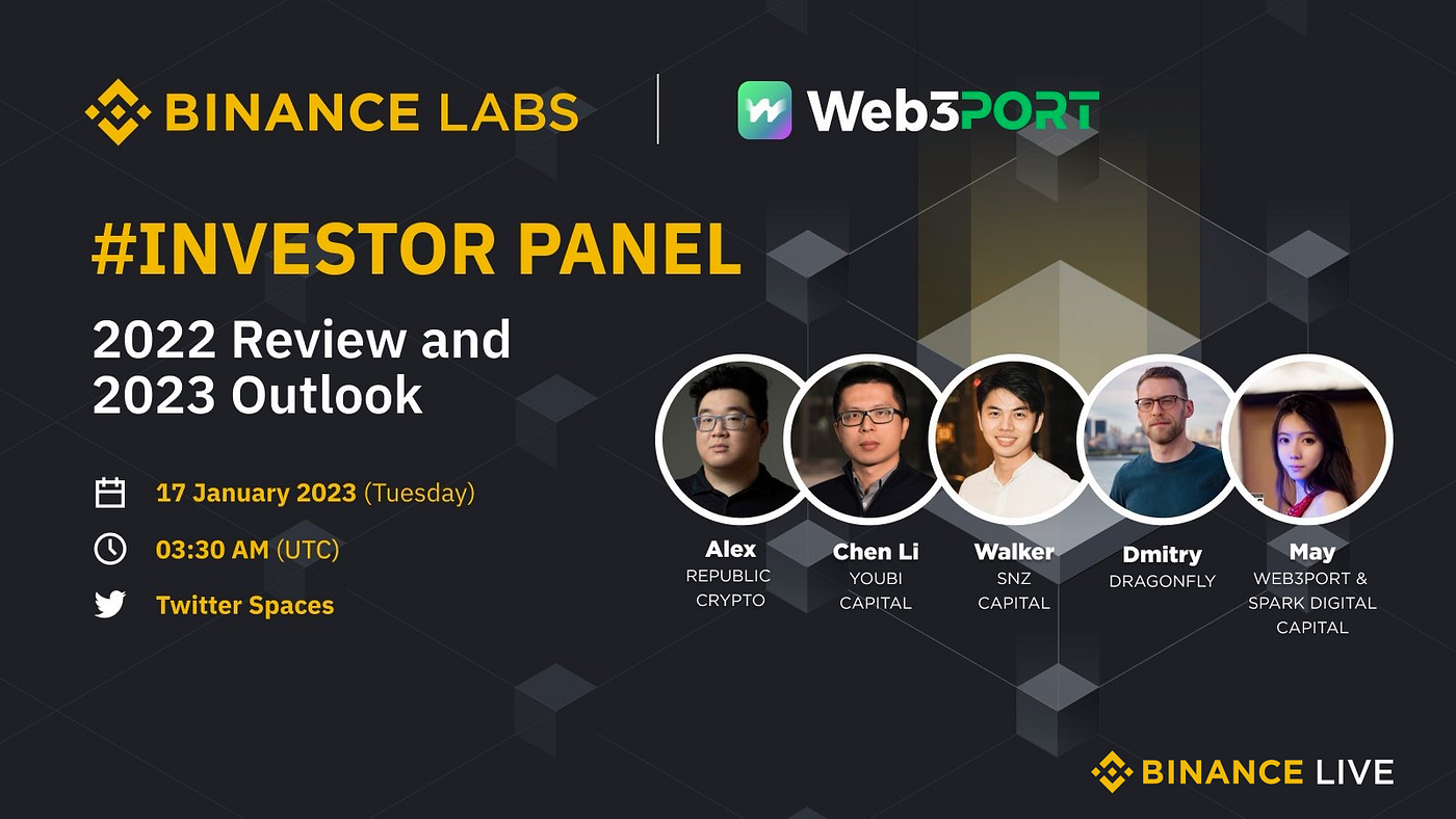 Investor Panel #2 by Binance Labs X Web3Port: Top VCs Share Their Investment  Strategies in 2023 | by Web3Port Labs | Medium