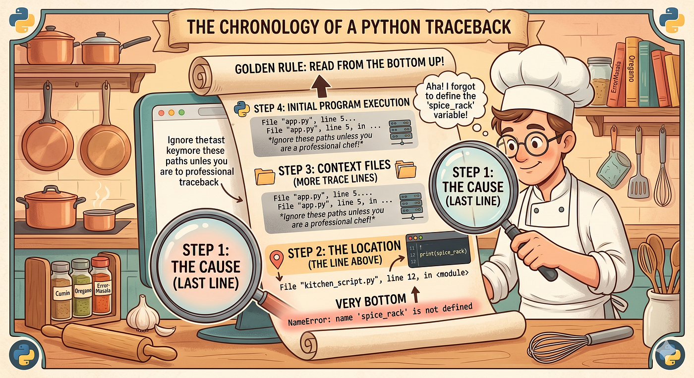 How to Read Python Error Messages Without Panic