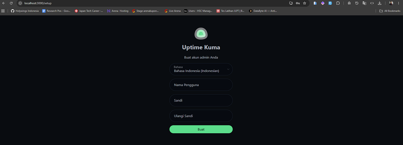 Cara Setup Monitoring Service dalam 5 Menit dengan Uptime Kuma + Docker