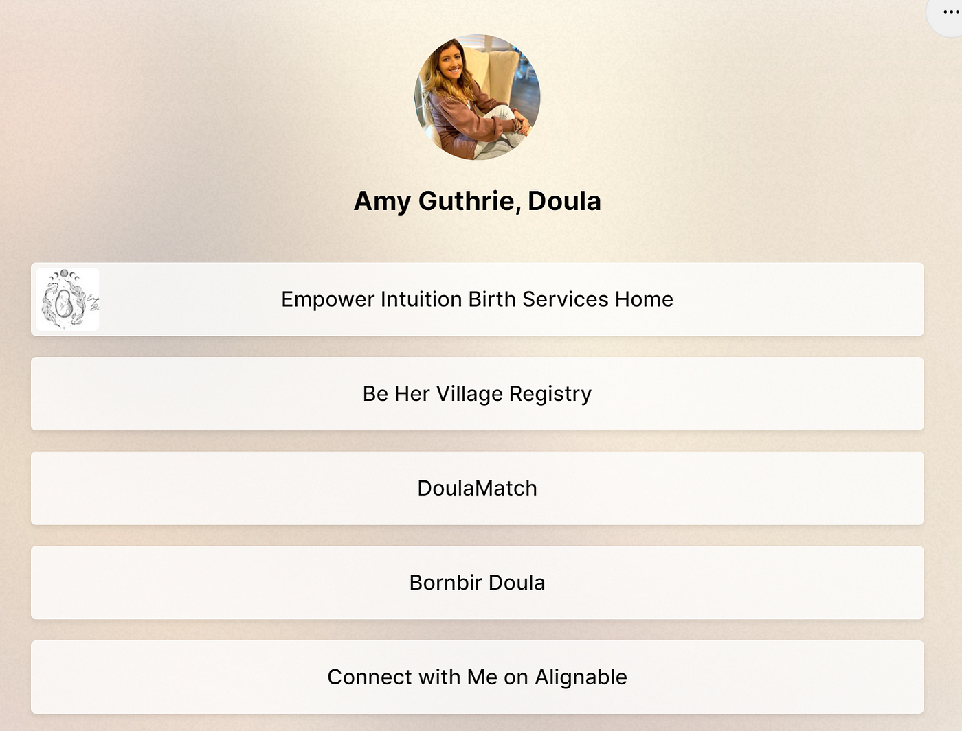 Amy Guthrie, Bornbir Doula Profile 