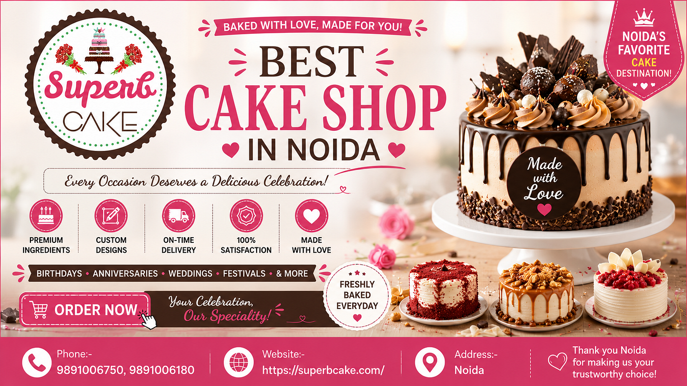 Midnight Cake Delivery in Noida — Celebrate Every Special Moment with the Best Cake Shop in Noida
