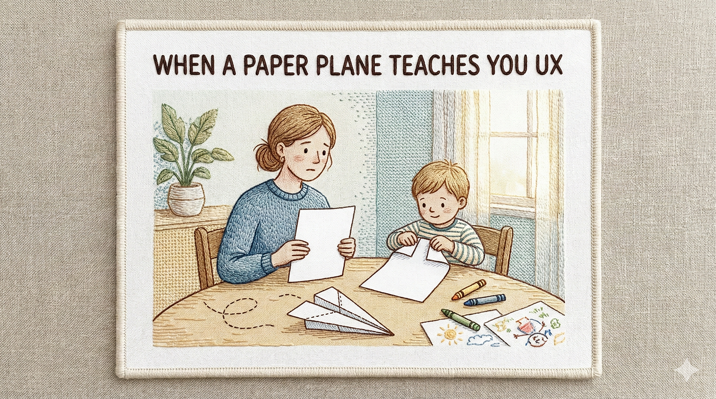 🔮 BlessingSeries Issue 23 — When a Paper Plane Teaches You UX