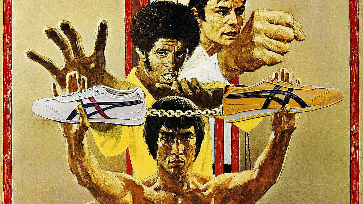 Martial Arts Movie Stars Bruce Lee & Jim Kelly Wore Onitsuka Tiger Sneakers  | by Paco Taylor | Medium