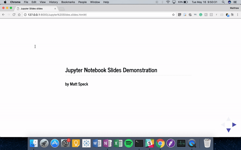 Presenting Code Using Jupyter Notebook Slides | by Matthew Speck | Medium
