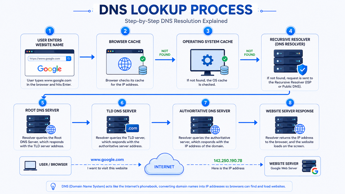 DNS vs IP Address Explained Simply | Stackademic