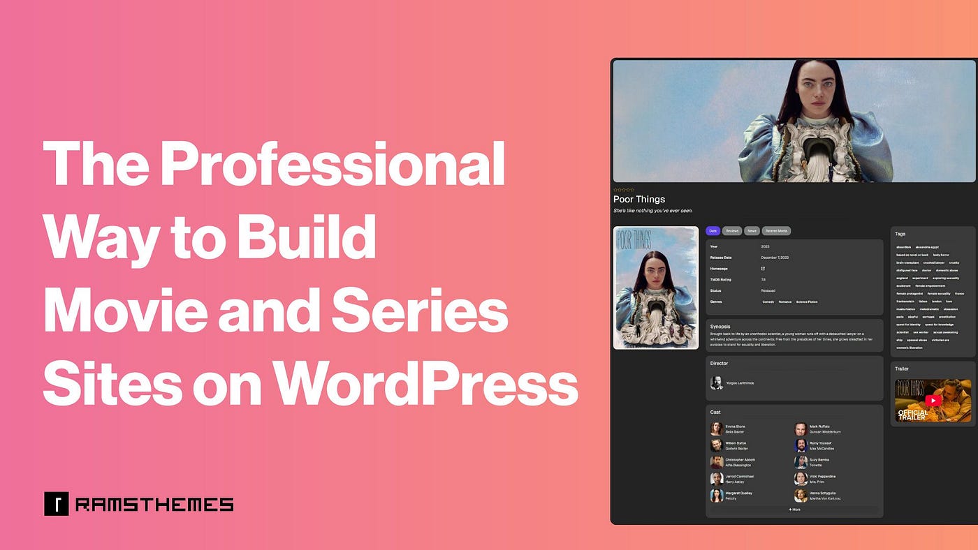 The Professional Way to Build Movie and Series Databases on WordPress