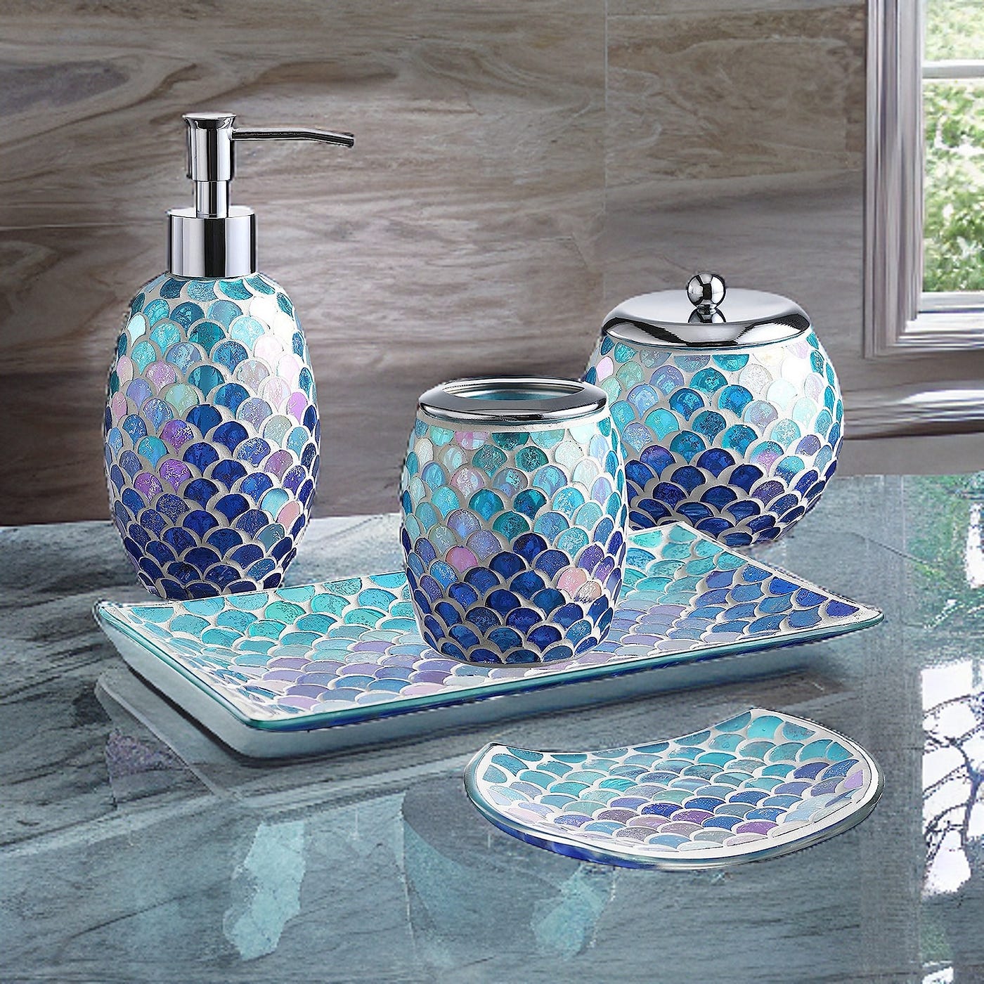 Upgrade Your Bathroom with Luxurious Mosaic Glass Accessories | by Top  Picks | Jun, 2023 | Medium