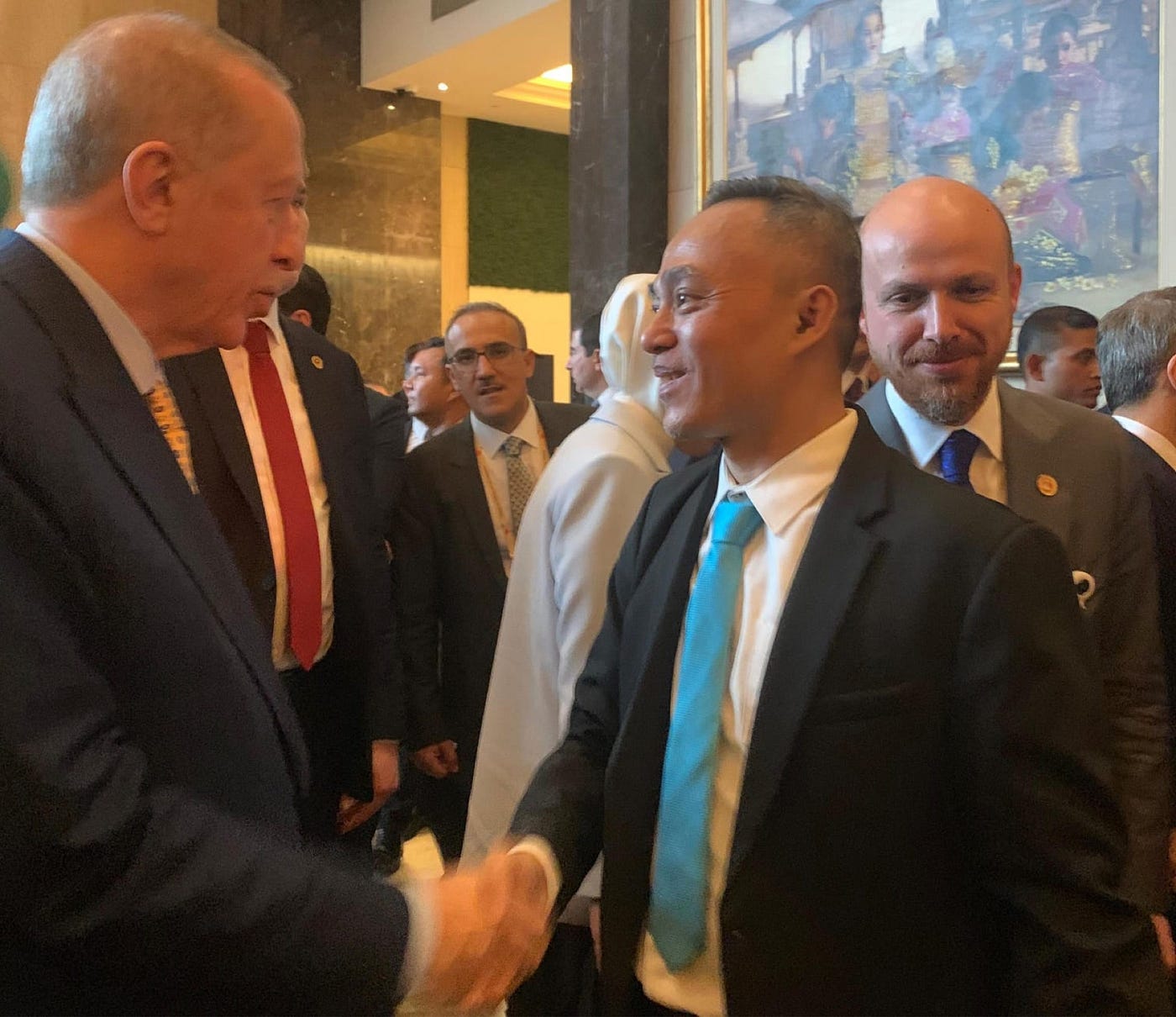 Ketum DPP KNPI Tantan Taufik Lubis Sambut Putra nya Presiden Turki, Bilal Erdogan di Jakarta