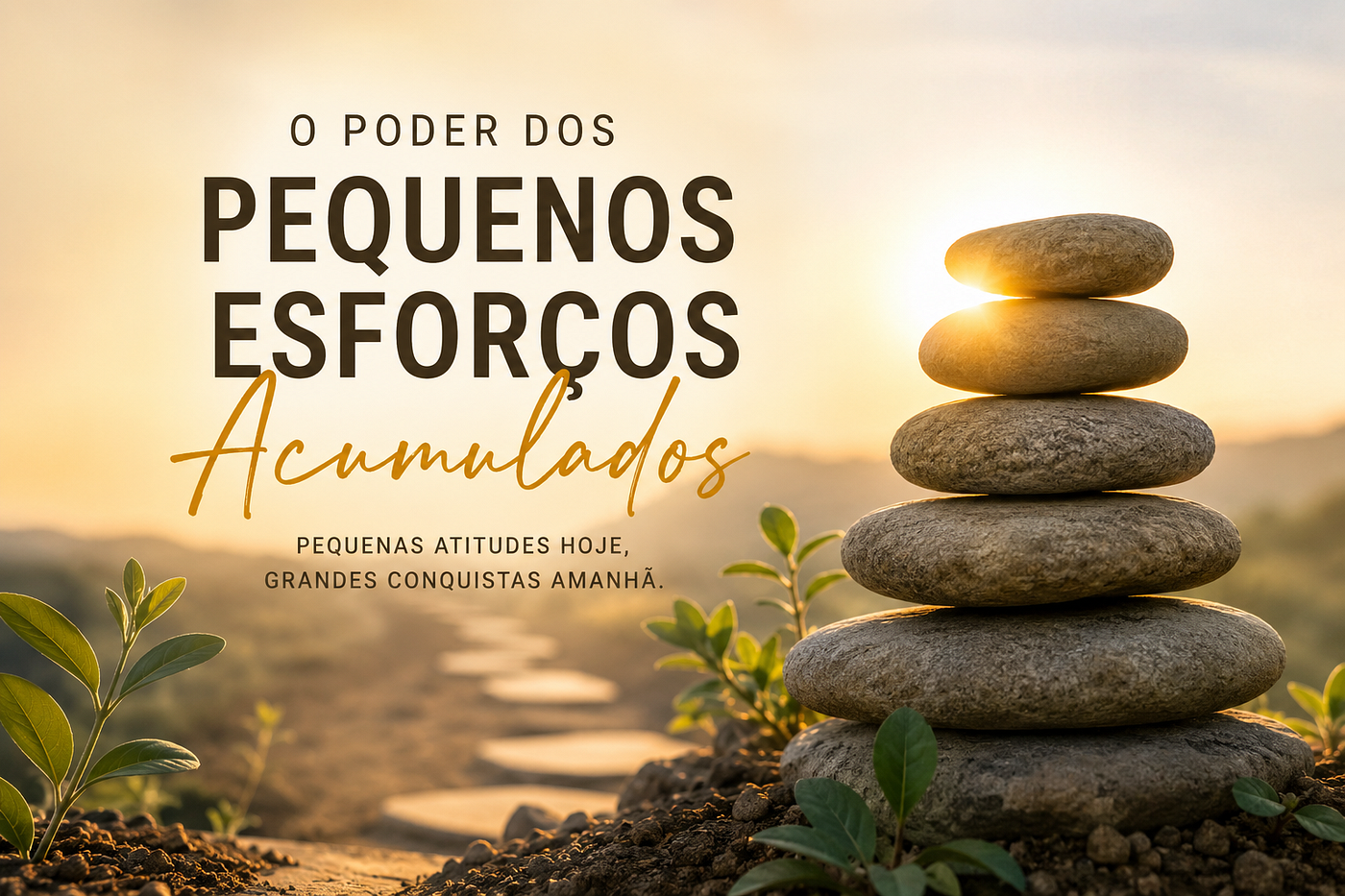 Grandes conquistas raramente acontecem de uma só vez. Elas nascem da soma de pequenas escolhas feitas com coragem, disciplina e perseverança.