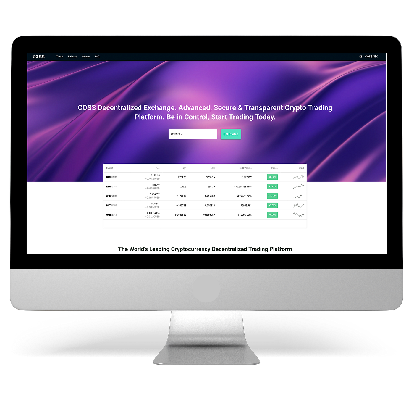 Introducing COSS DEX. COSS DEX will provide cross-chain… | by Satyarth |  COSS Updates & Announcements | Medium