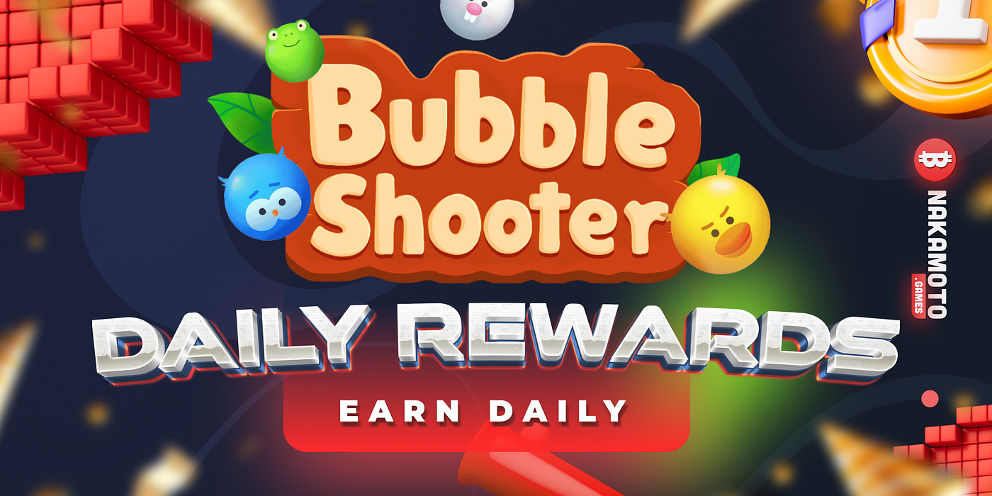 Bubble Shooter Rewards Boosted with Login Bonus by Nakamoto.Games Medium