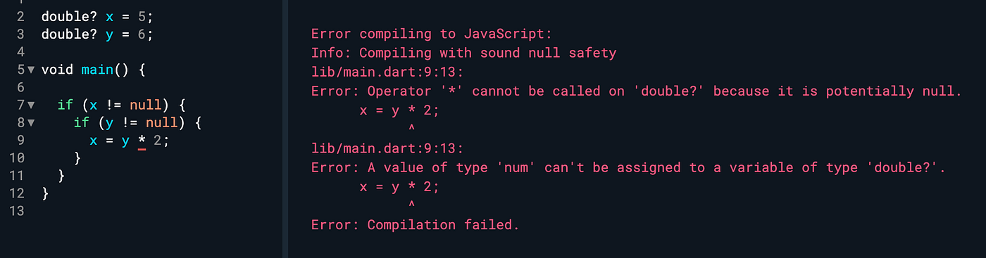Javascript Void Null Error