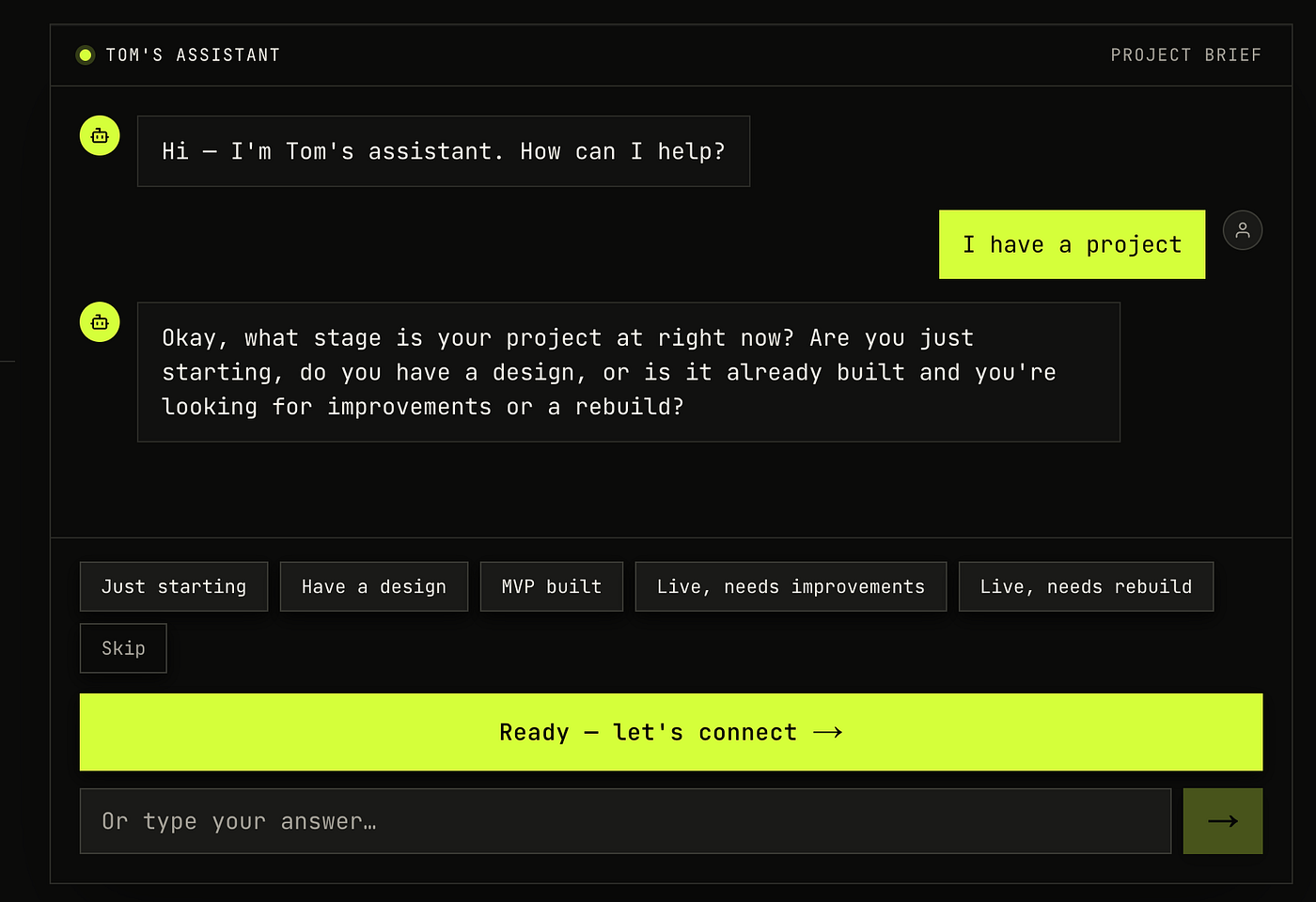 I Built a Lead-Qualifying Chatbot in Next.js