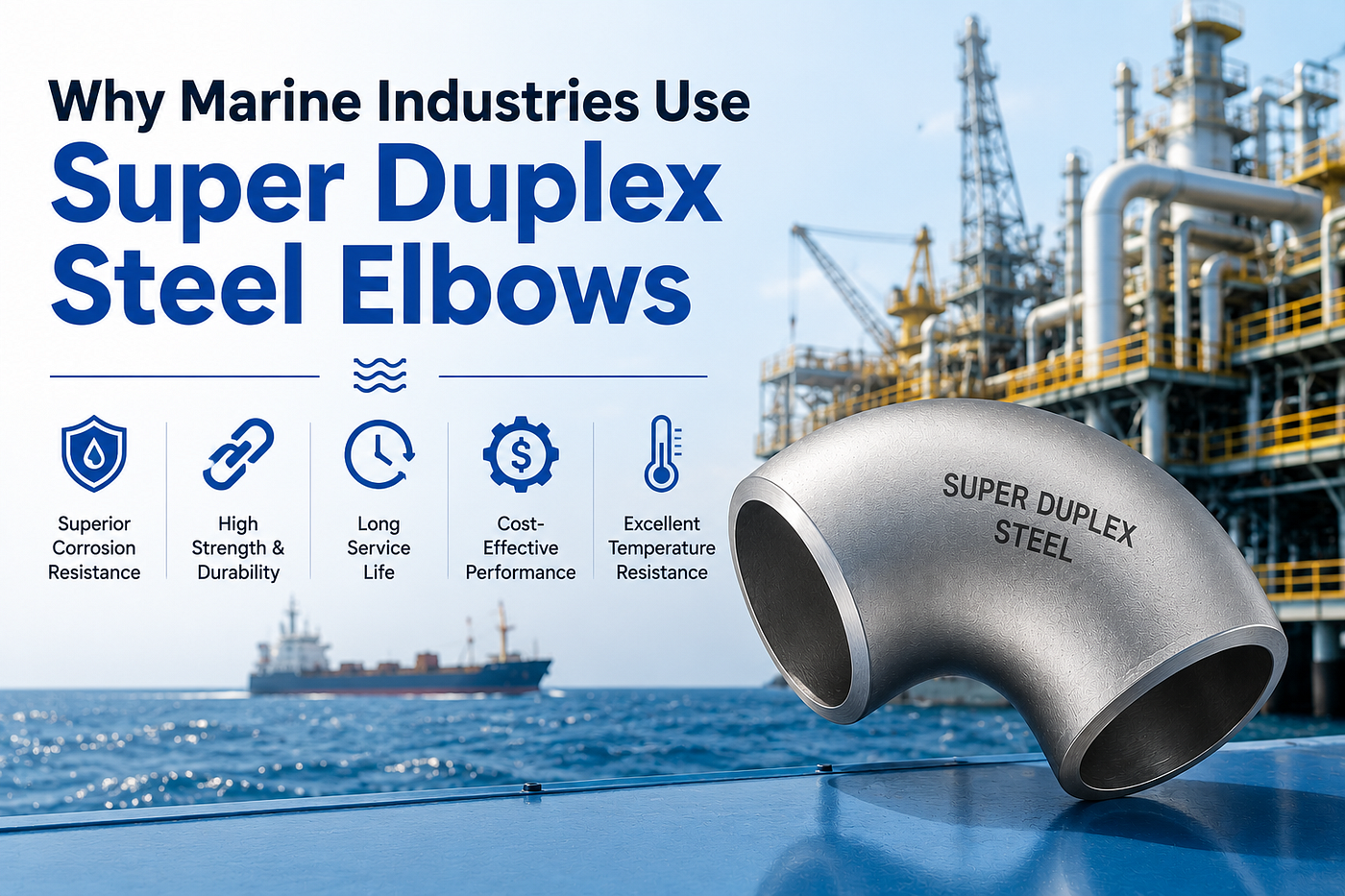 Why Marine Industries Use Super Duplex Steel Elbows