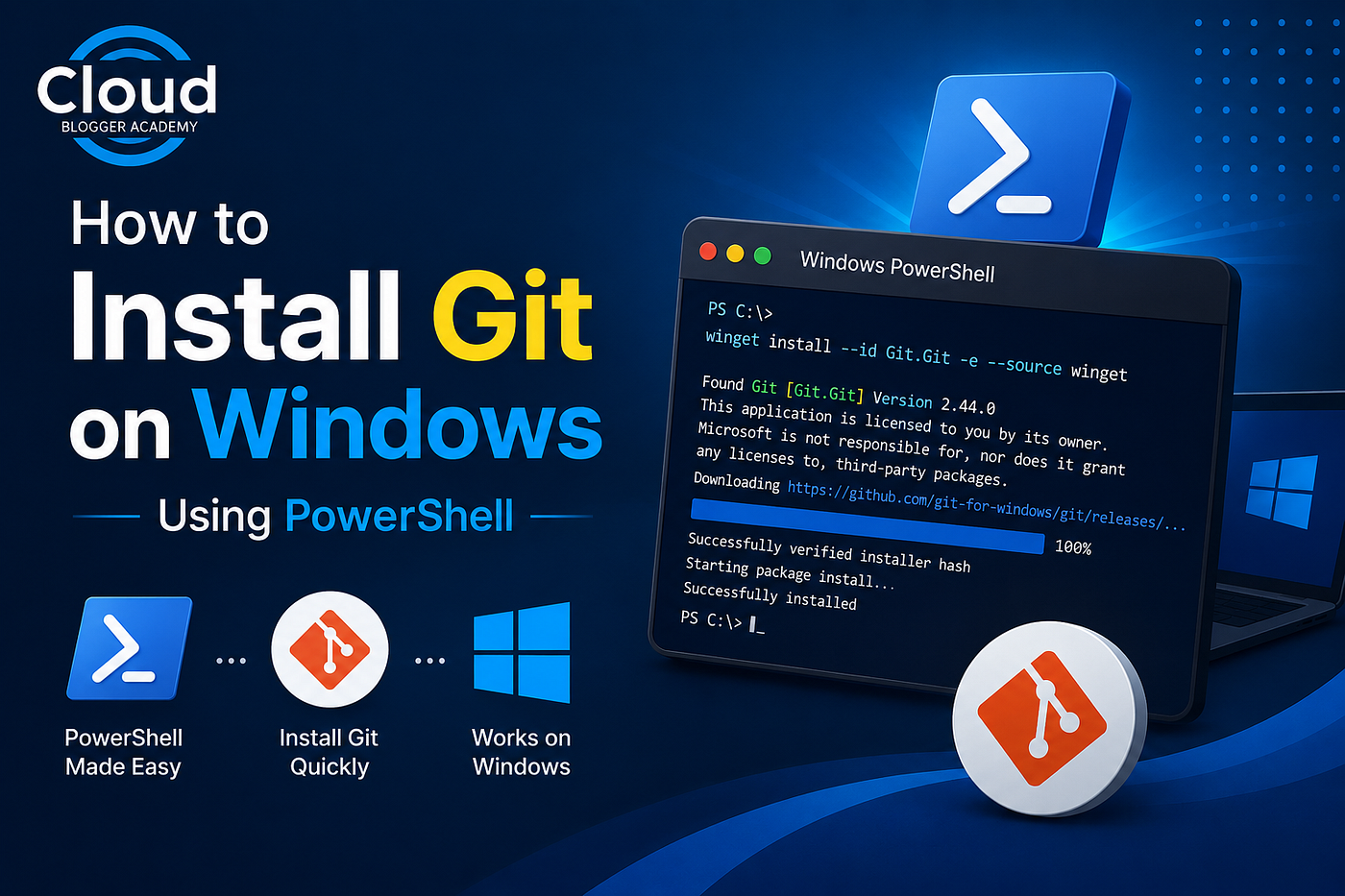 How to Install Git on Windows Using PowerShell