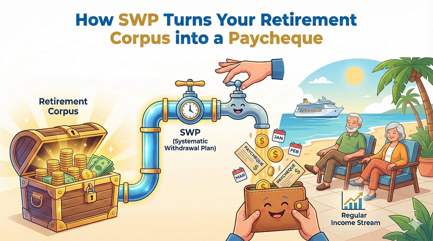 How SWP Turns Your Retirement Corpus into a Paycheque