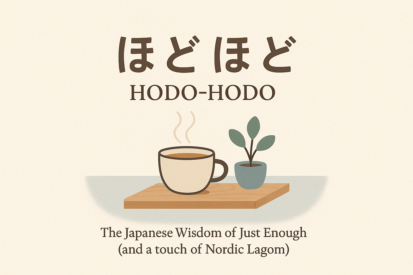 Hodo-Hodo (ほどほど) — The Japanese Wisdom of “Just Enough”