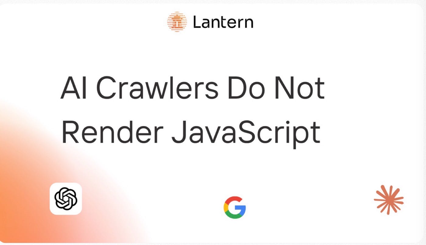 AI Crawlers Do Not Render JavaScript
