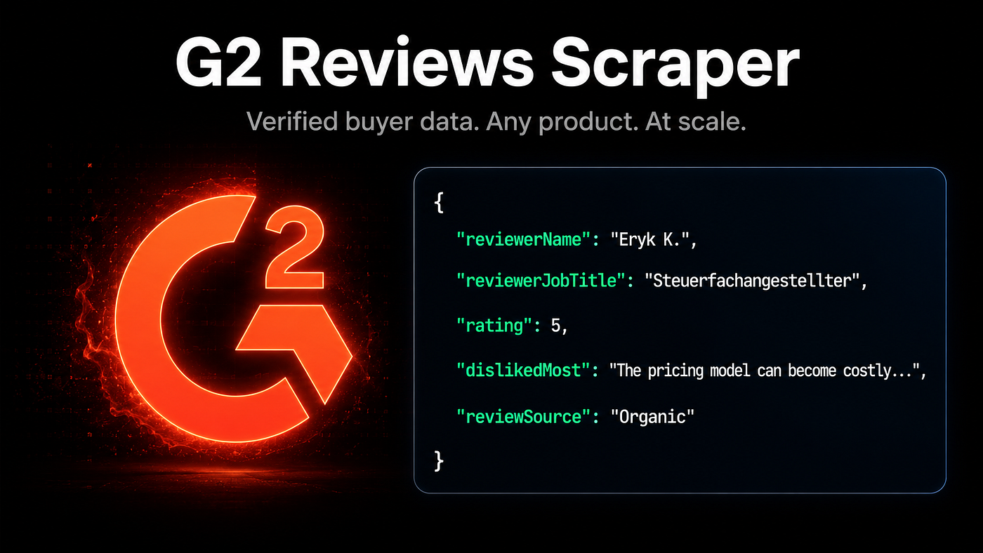 How to Efficiently Scrape G2 Reviews with Apify