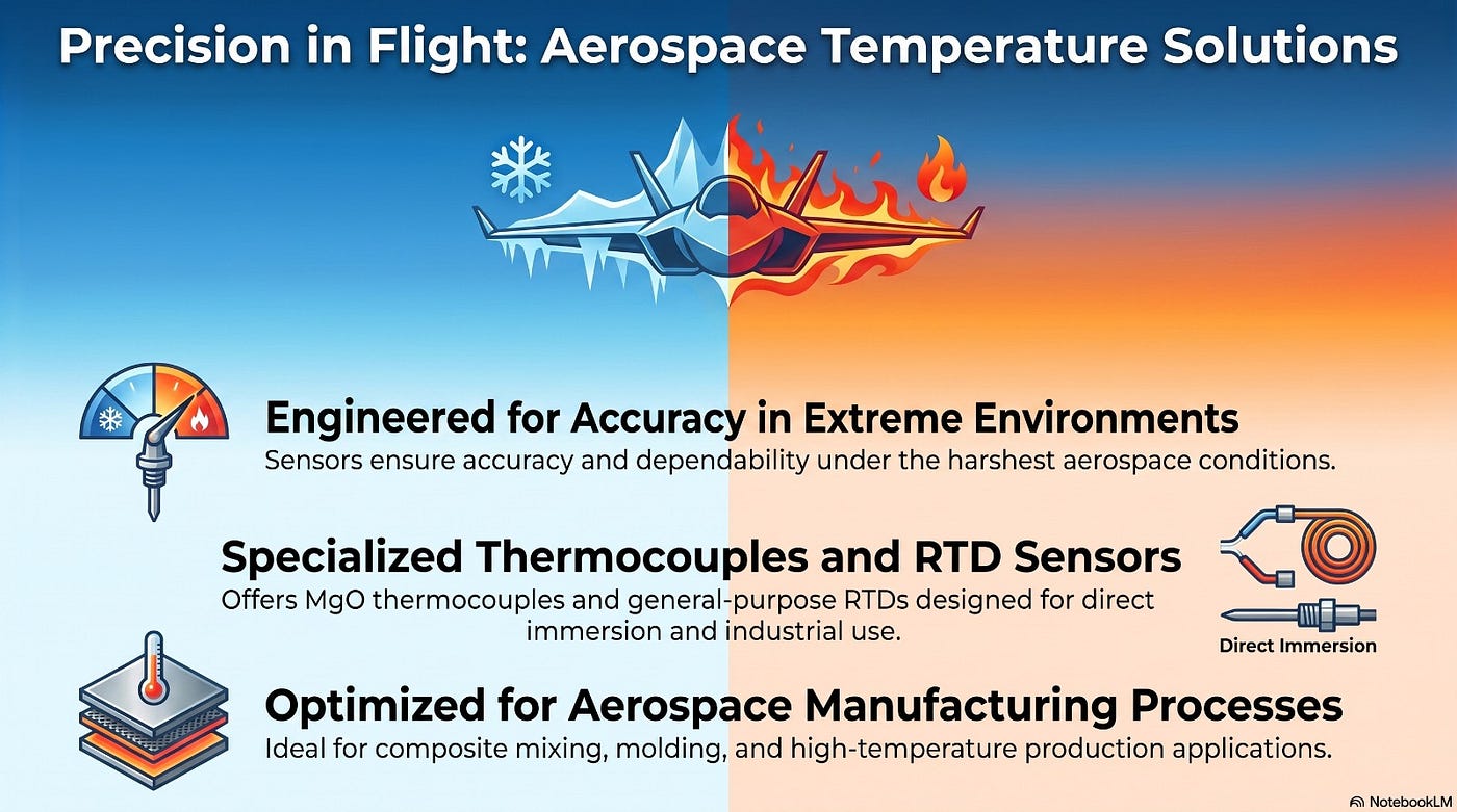 Aerospace Temperature Sensor — Temperature Sensors Manufacturers