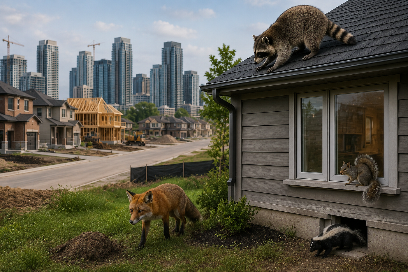 Why Urban Expansion Is Bringing More Wildlife Into Homes in Brampton, Vaughan & the GTA