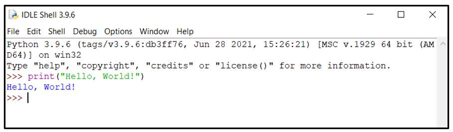 Python, IDLE