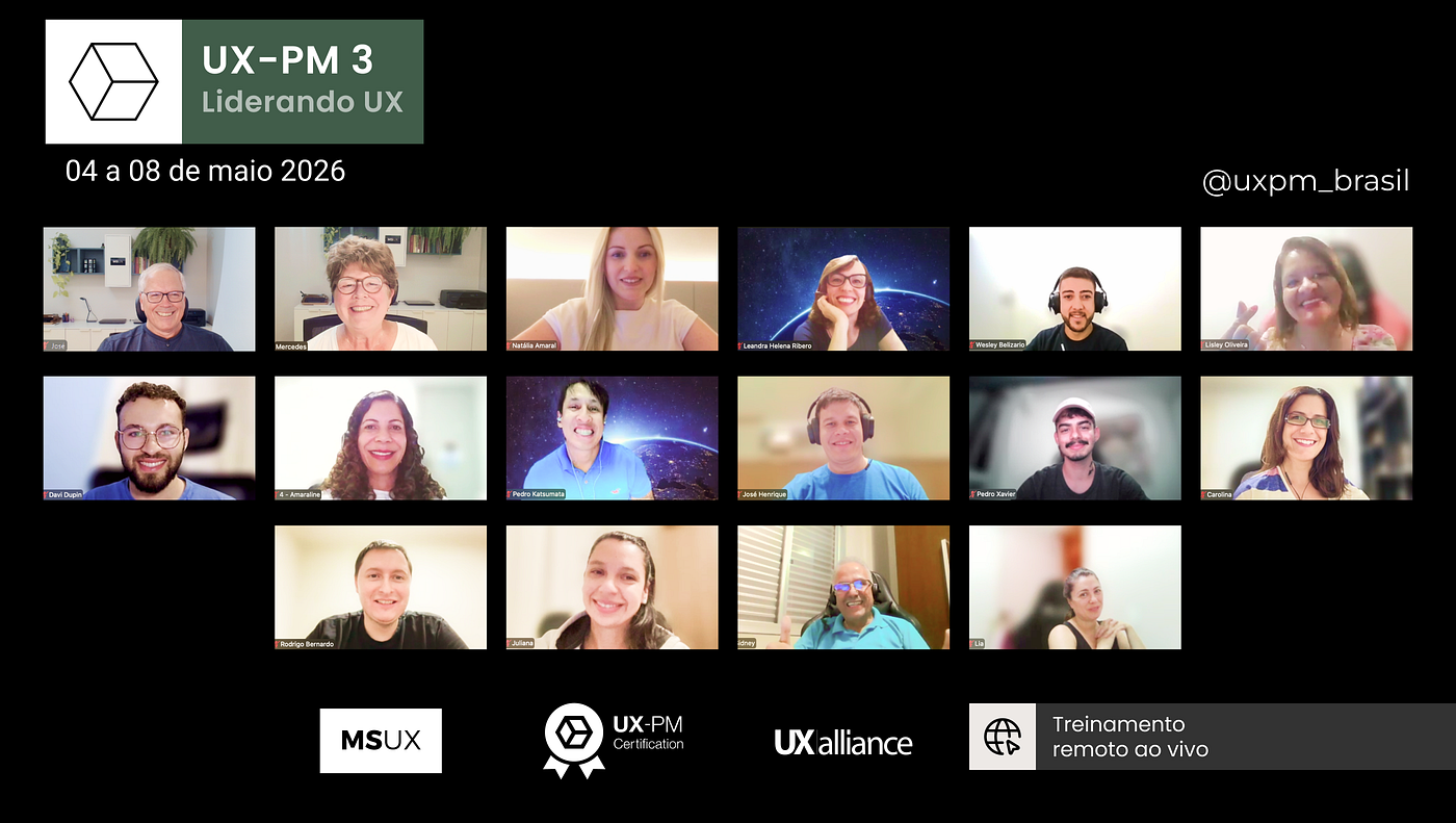 “A UX-PM Certification foi uma experiência muito relevante, principalmente por conectar UX a uma…