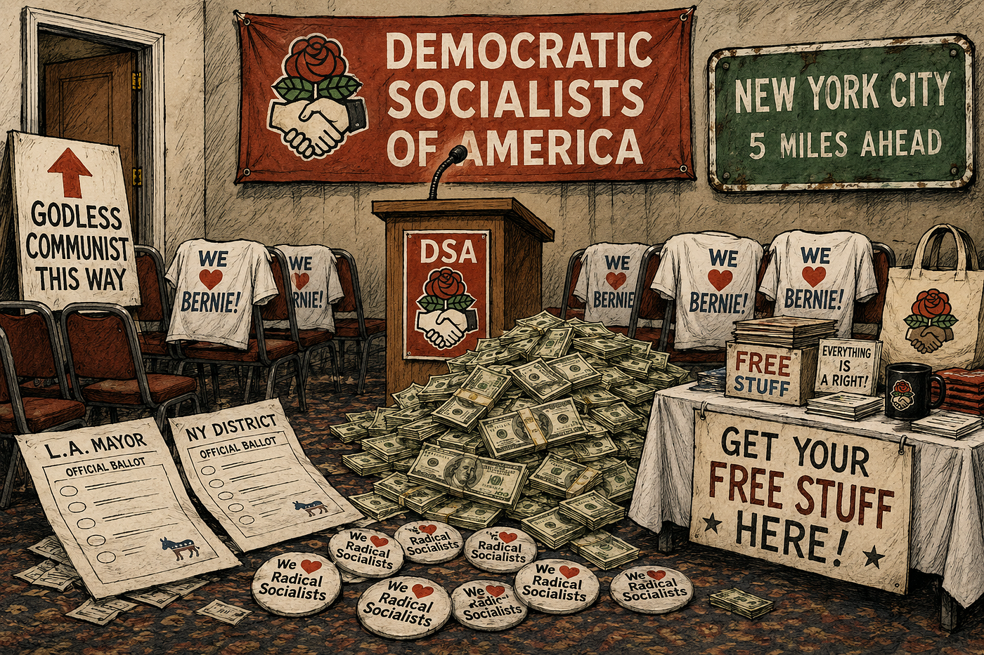 Right Whines About Democratic Socialists of America
