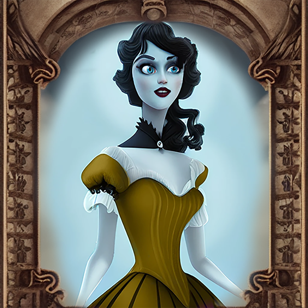 Disney Princess Belle Hentai Porn - Princess Gothicâ€: If Tim Burton had designed the Disney Princesses | by Jim  the AI Whisperer | Bootcamp