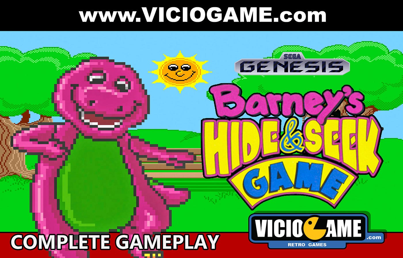 🎮 Barney’s Hide & Seek Game (Mega Drive) Complete Gameplay