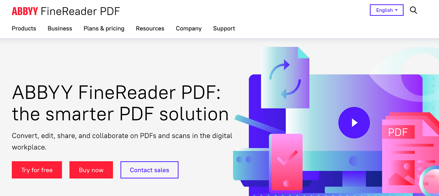 ABBYY FineReader is the smarter PDF solution 