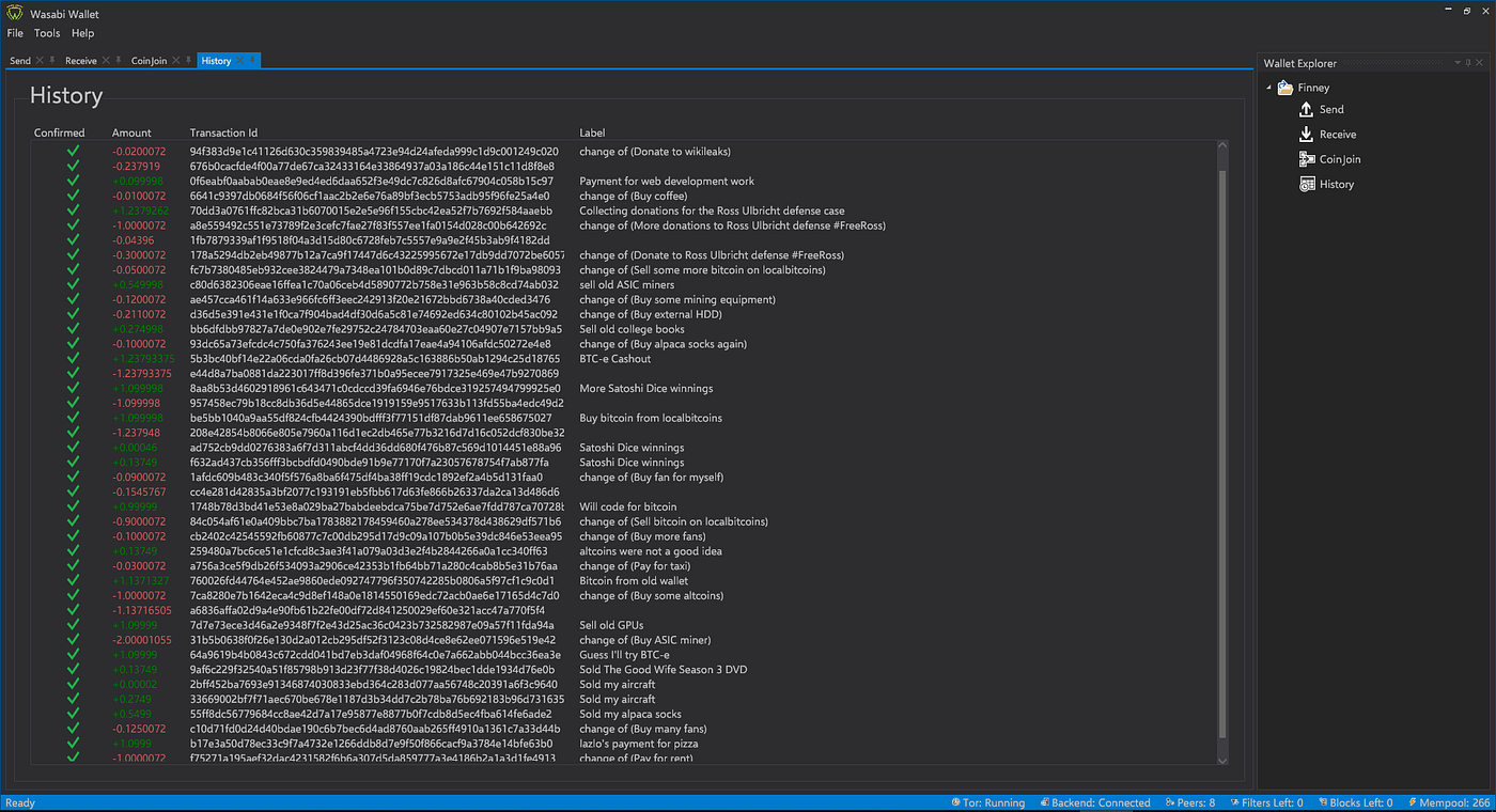 Wasabi: Privacy Focused Bitcoin Wallet for Desktop | by nopara73 | Medium