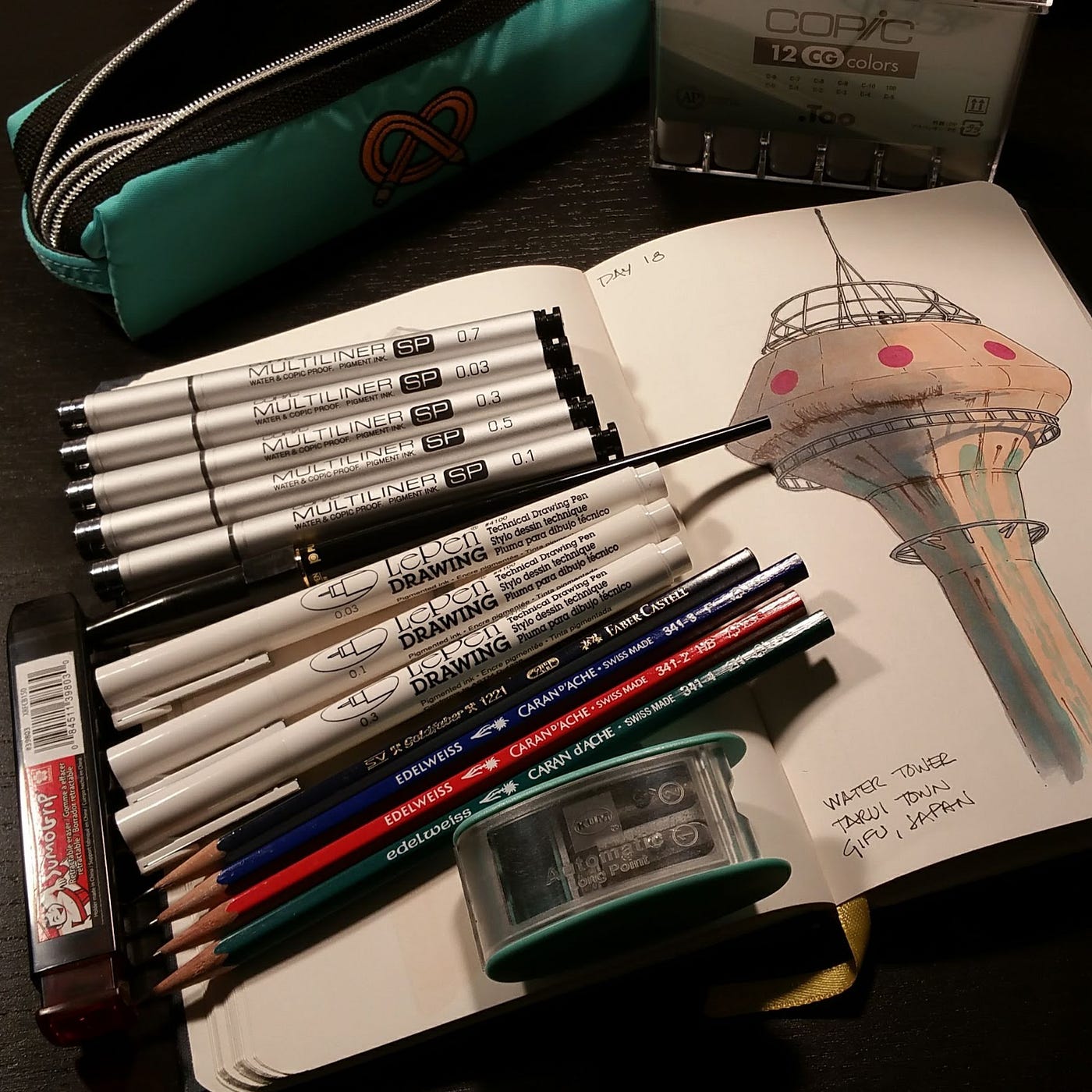 Prep for Inktober with PIN fine line pens - uni-ball