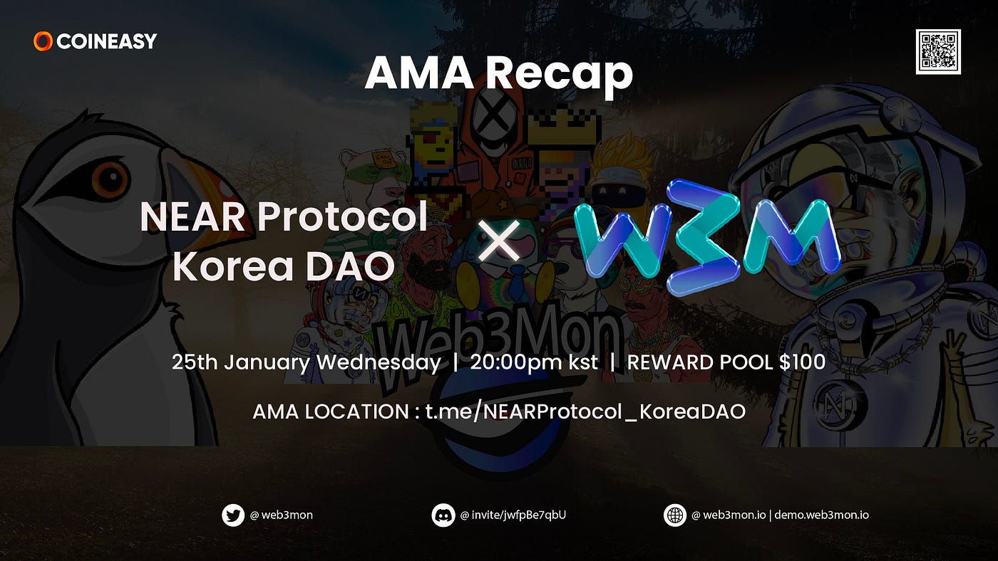 Web3Mon AMA Recap (한글판). Web3Mon Website : https://web3mon.io/ | by  CoinEasy | Medium