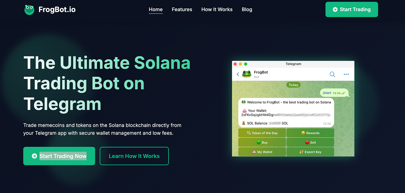 AI Crypto Trading Bot on Solana. FrogBot is a new trading bot on Solana… |  by Przemek Chojecki | Medium