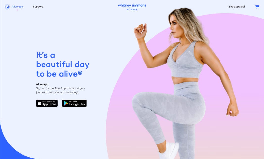 Alive by Whitney Simmons App Review