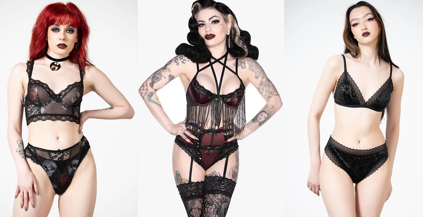 Top Five Gothic Lingerie Brands. Gothic fashion has always been…, by Your  Ex Ghoulfriend