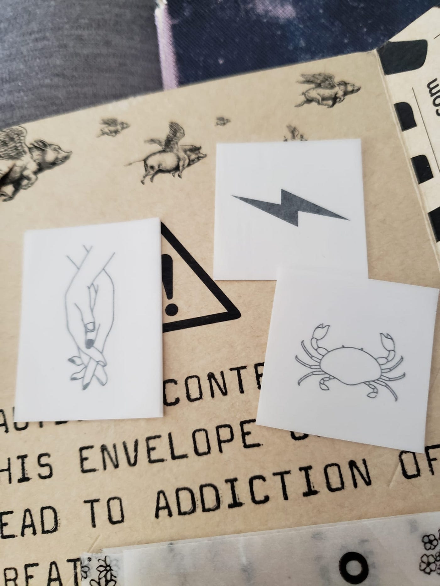 Printable Temporary Take Out Tattoos - Let's Mingle Blog