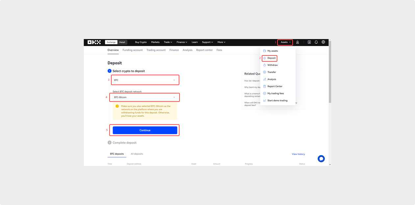 Redesigning the deposit page for a crypto exchange platform | by Stephanie  O. Chan | Medium
