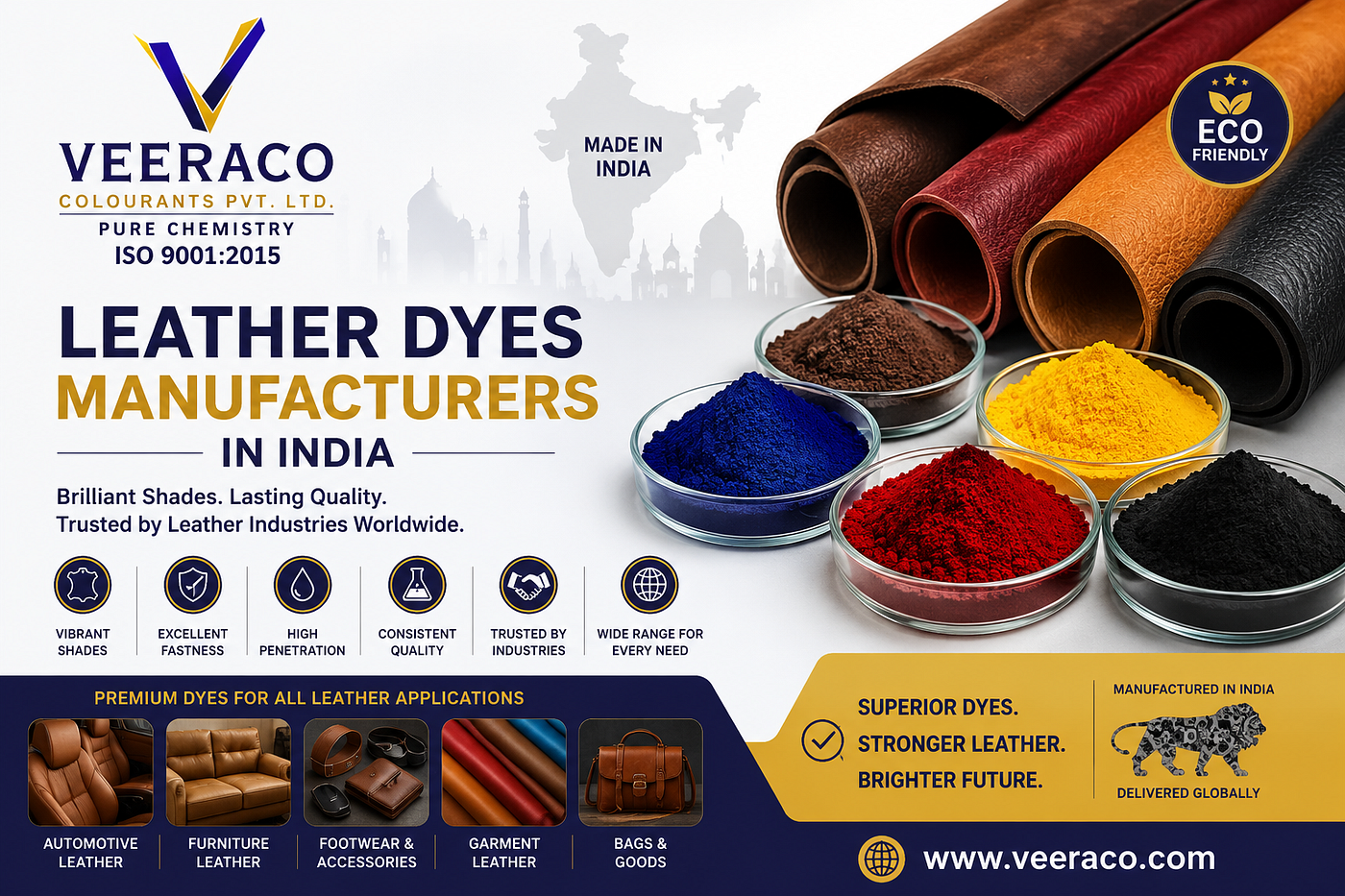 Leather Dyes Manufacturers in India: Why Veeraco Colourants Leads the Colour Revolution in Leather…