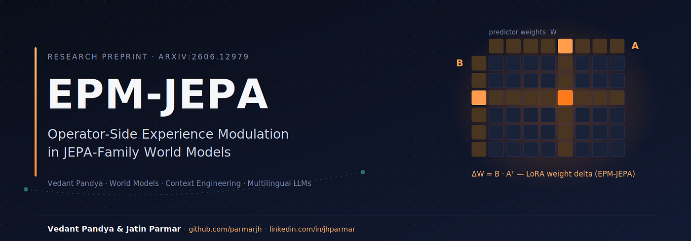 EPM-JEPA: Can World Models Learn From Experience Without Retraining?