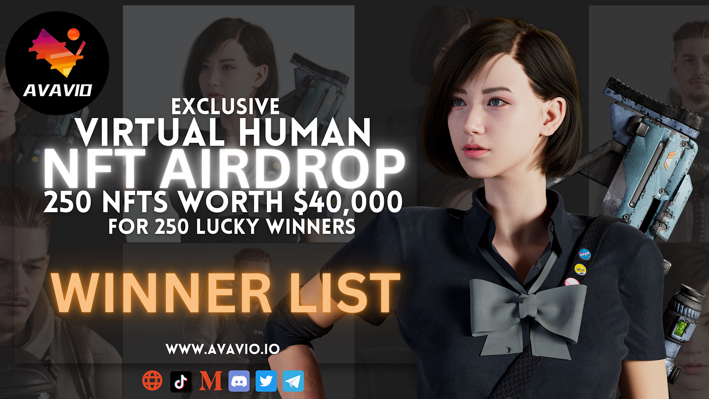 Airdrop Winner List. 📢🎉 Congratulations Airdrop Winners… | by Avavio  Official | Medium