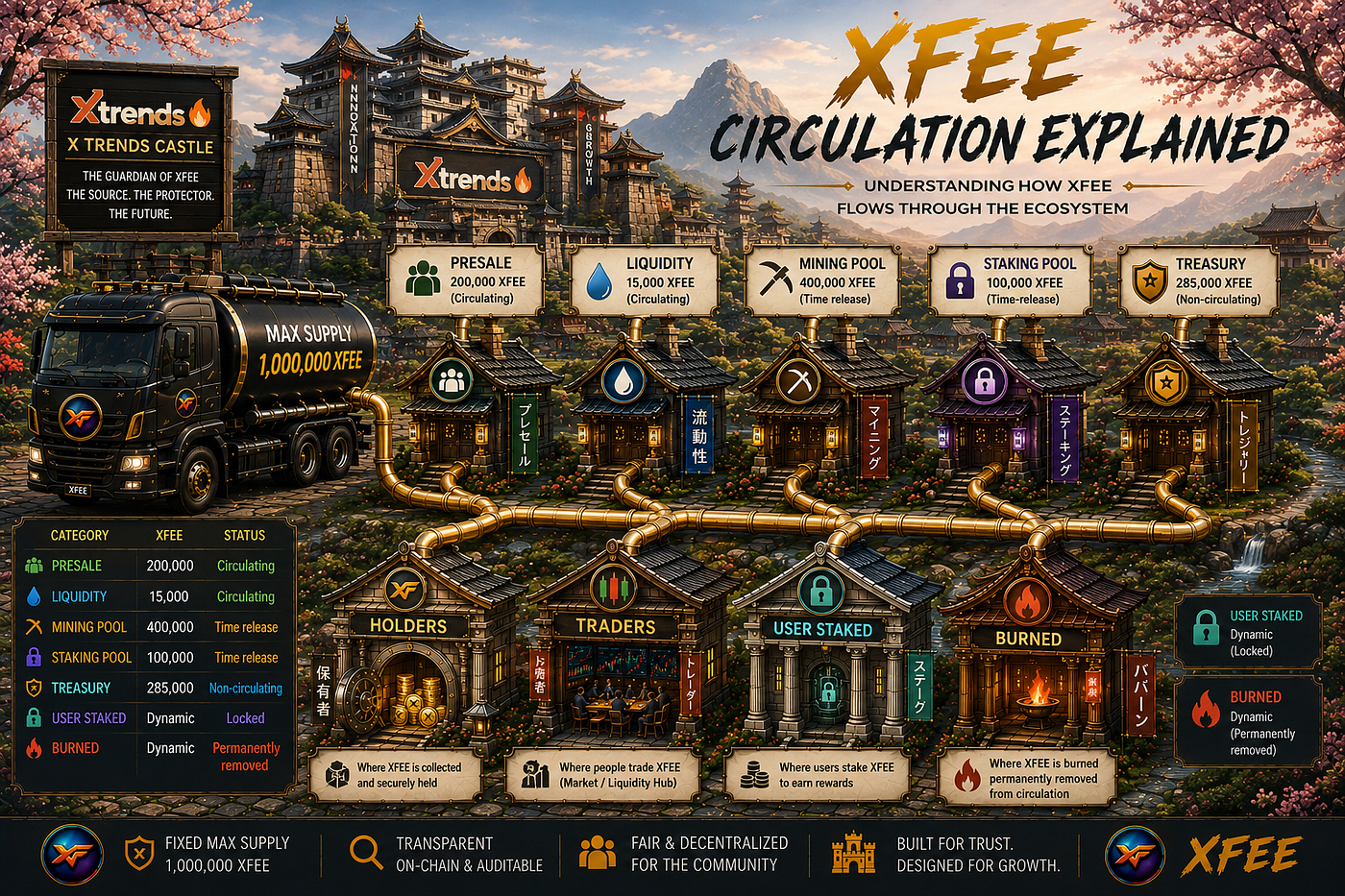 Understanding XFEE Circulating Supply: Fixed Supply, Transparent Distribution, and Controlled…