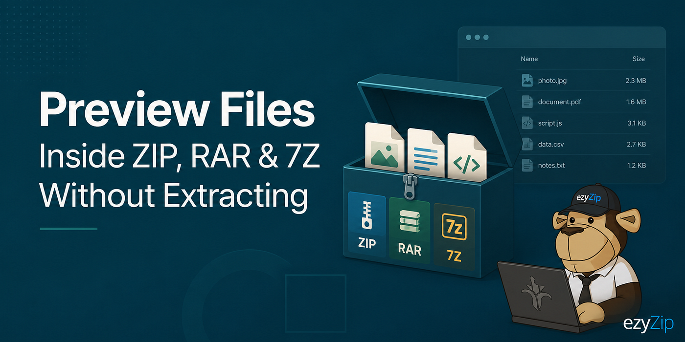 Stop Extracting Blind: Peek Inside ZIP, RAR & 7Z Files First