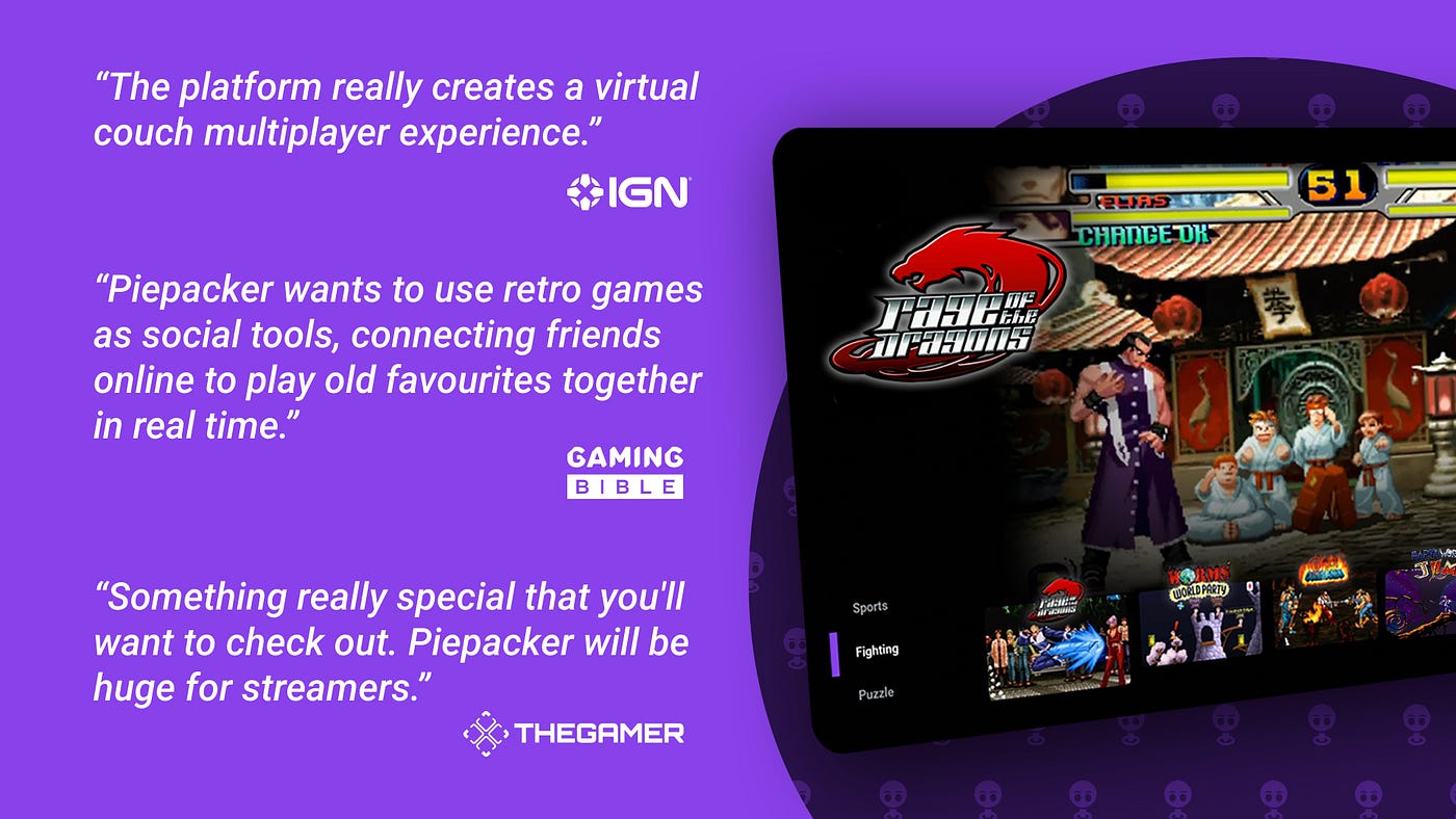 🕹️ Piepacker, online multiplayer for retro games by Piepacker